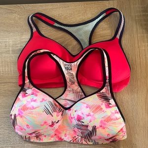 PINK Yoga Push Up Bras (bundle of 2)